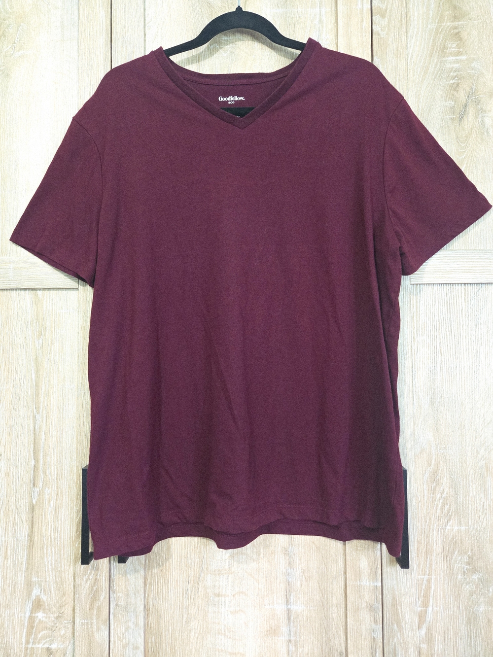Goodfellow & Co Men's V-Neck T-Shirt Burgundy Size XL